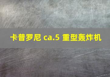 卡普罗尼 ca.5 重型轰炸机